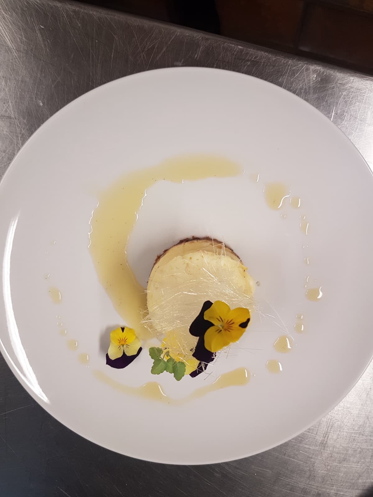 Crémeux vanille, voile sucré